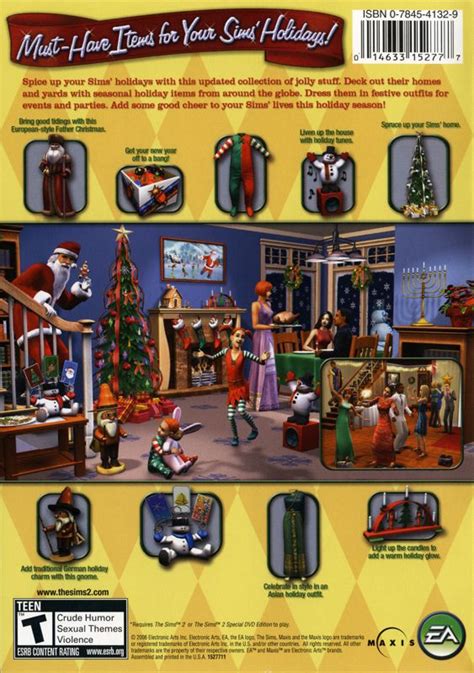 The Sims 2 Happy Holiday Stuff 2006 Box Cover Art Mobygames