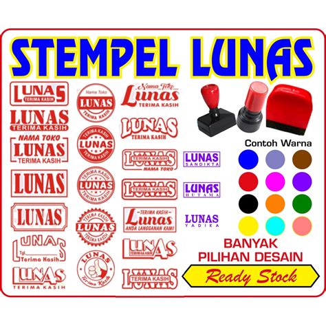 Jual Stempel Lunas Otomatis Shopee Indonesia