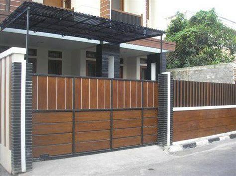 Agar pagar rumah tidak terkesan terlalu tertutup, aplikasikan peletakan besi dengan jeda yang beragam. Desain pagar rumah minimalis for Android - APK Download
