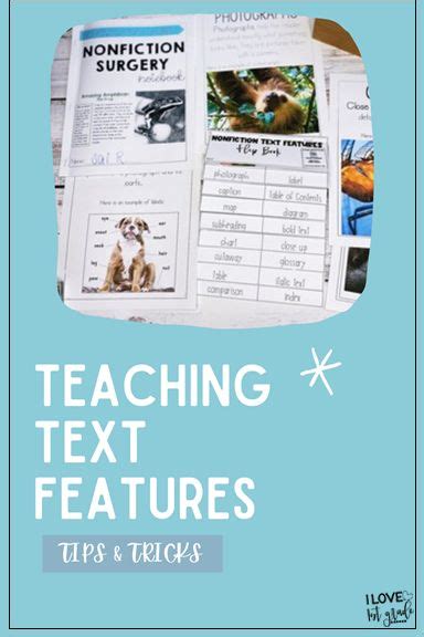 Tips For Teaching Nonfiction Text Features To First Graders I Love