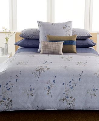 Some items may be wrinkled or creased from being stored in pallet's or from being tried on in store. Calvin Klein Home Bamboo Flowers Bedding Collection ...