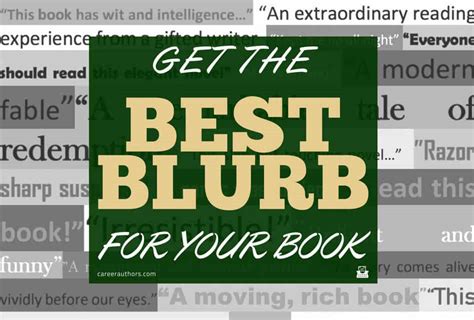 Get The Best Blurb For Your Book • Career Authors