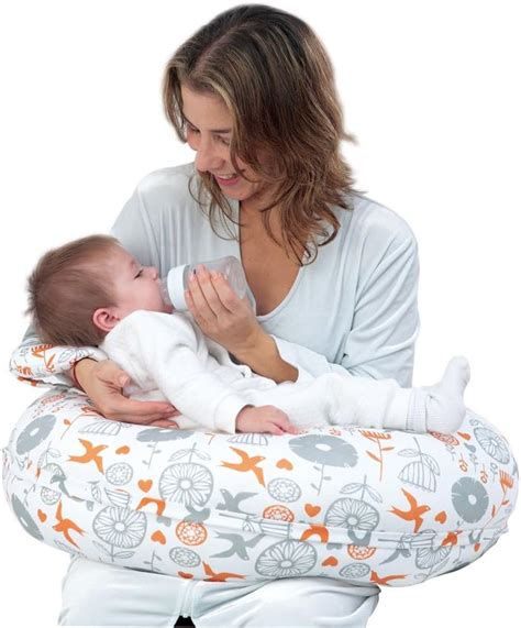 I Baby Nursing Pillow 4 In 1 Breast Feeding Pillow Cotton Knitted Cover
