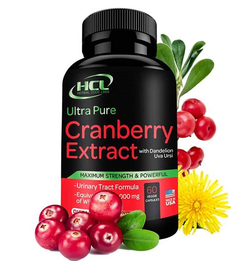 Cranberry Extract Pills Herbal Code Labs Nutrition