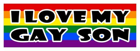 i love my gay son lgbt gay lesbian diversity decal sticker 3 x 9 ebay