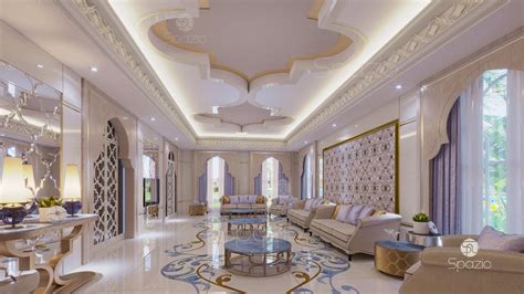Modern Arabic Majlis Interior Design In Dubai Spazio