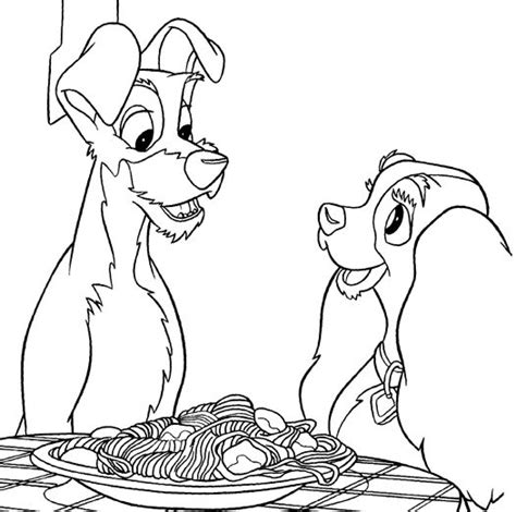 Topcoloringpages.net is the ultimate place for every coloring fan with more than 3000 great quality, printable, and completely free coloring pages for children and their parents. Colour Me Beautiful: Lady and the Tramp Colouring Pages