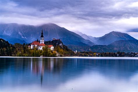 Lake Bled Slovenia Lake Temples Sky Hd Wallpaper Rare Gallery