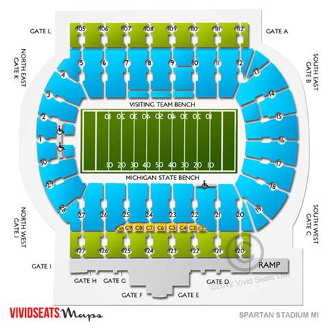 Spartan Stadium Mi Tickets Spartan Stadium Mi Seating Chart Vivid Seats