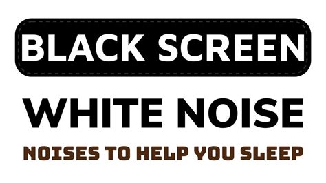 White Noise Black Screen ⚪⬛ No Ads 24 Hours Perfect Sleep Aid