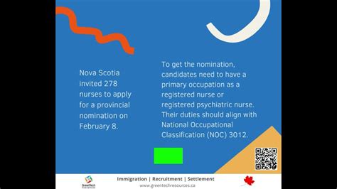 Nova Scotia Holds Pnp Draw For Nurses Canada Immigration Greentech