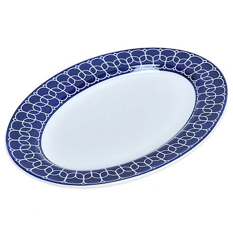 Mikasa® Lavina Oval Platter In Cobalt Bed Bath And Beyond