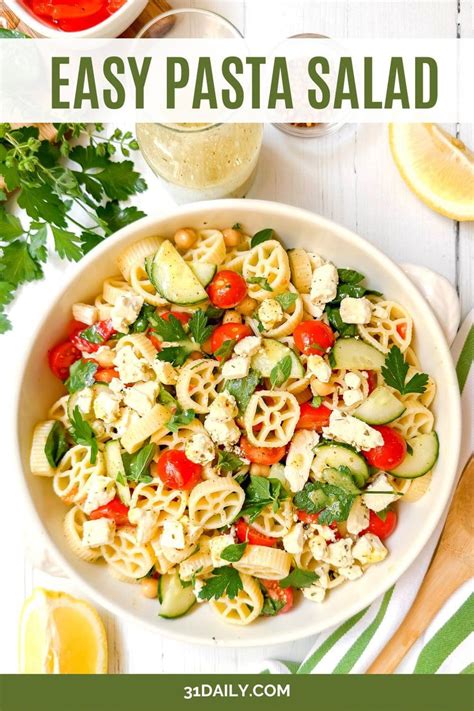 Easy Summer Pasta Salad Recipe Daily