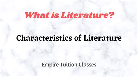 What Is Literature Characteristics Of Literature Hindi Etc Youtube