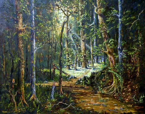 A Path Through The Forest Painting By Thomas Kearon Fine Art America
