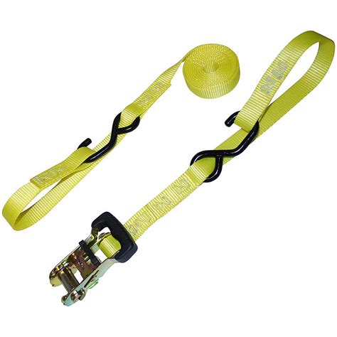 Pull it through until you have is one ratchet strap enough to safely secure my cargo? 1" Heavy Duty Ratchet Strap w/ Vinyl S-Hook & Soft Loop ...