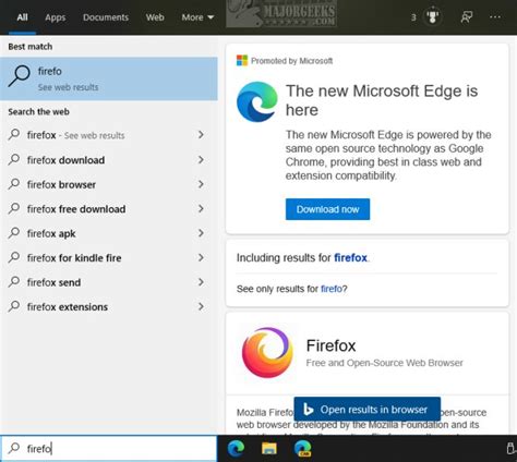 How To Disable Microsoft Edge Ads In Windows 10 Start Menu Majorgeeks