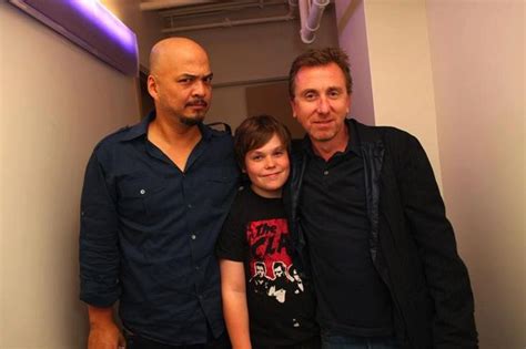 Tim Roth With Youngest Son Cormac And Pixies Joey Santiago Tim Roth