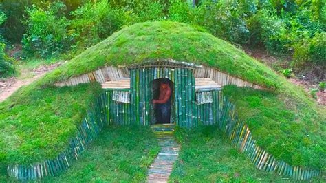 Unbelievable A Small Hill Become Beautiful Underground House Build By