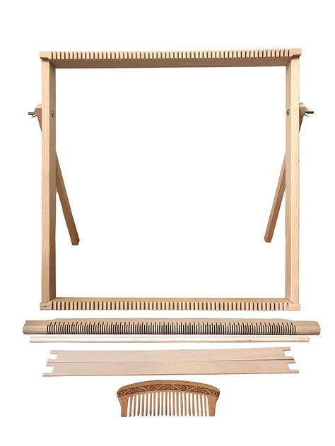 Buy Weaving Loom Kit Large 50 Cm X 50 Cm With Stand Wooden Looming