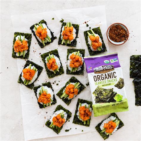 Spicy Salmon Rice Ball Seaweed Snacks Annie Chuns