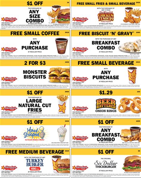 Breakfast Current Printable Hardees Coupons