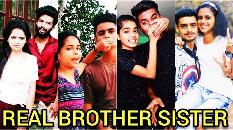real life brother sister cute tiktok videos real brother sister tamil dubsmash அட்டுழியங்கள்