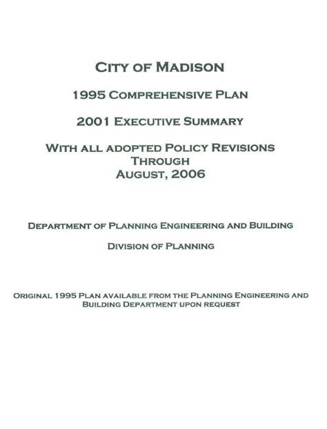 Comprehensive Planning Madison Al Official Website