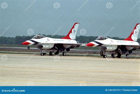 The United States Thunderbirds From Andrews Air Force Base Prepare Too