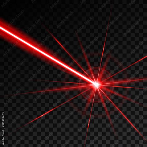 Creative Vector Illustration Of Laser Security Beam Isolated On