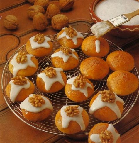 In a medium bowl, stir together the flour, white sugar, brown sugar, and baking soda. German Christmas Cookies: Walnut Cookies • German Recipes ...