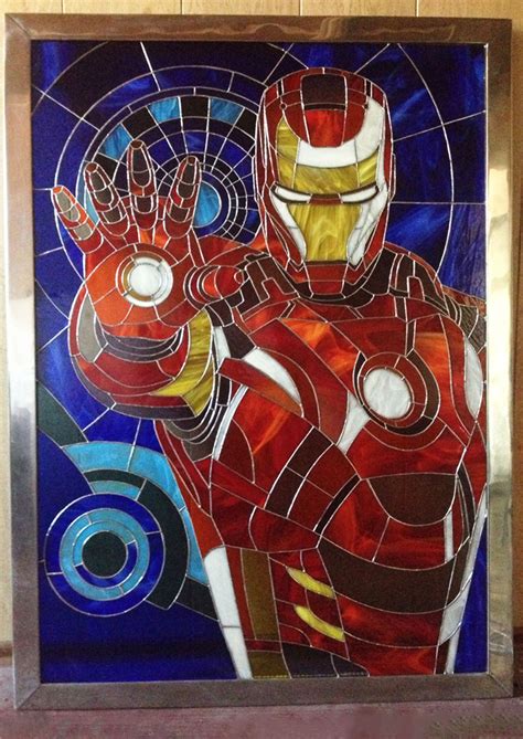We Created Stained Glass Iron Man Bored Panda