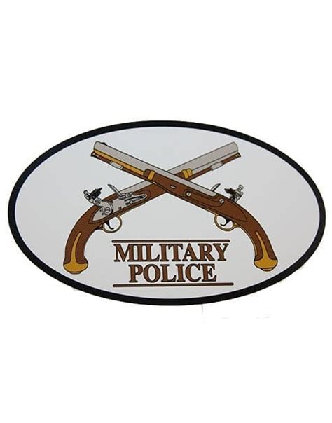 Military Police Decal Crossed Pistols Military Police Regimental