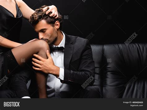 Passionate Man Kissing Image Photo Free Trial Bigstock