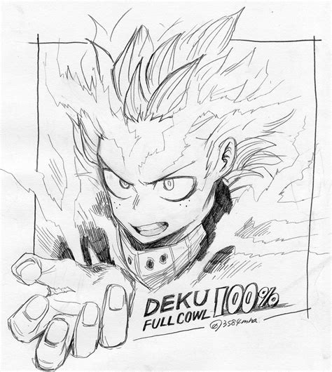Character Midoriya Izuku Sketches Hero Academia Characters Drawings