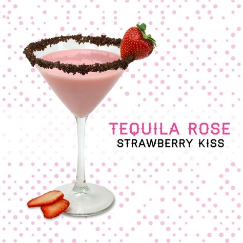 Featured in rosé cocktails 4 ways. Strawberry Kiss 1 oz. Tequila Rose .5 oz. light rum 1 oz. chocolate liqueur 1 oz. half and half ...