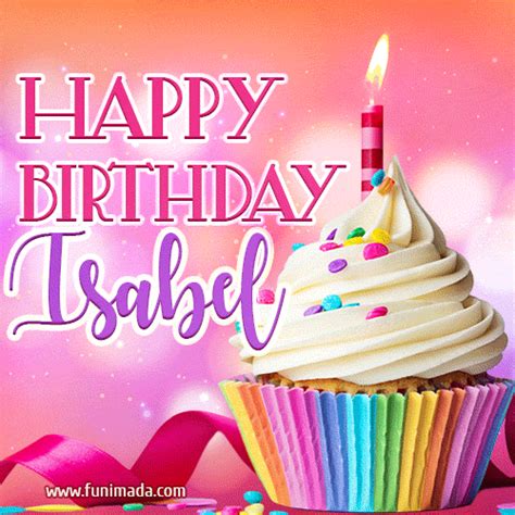 Happy Birthday Isabel Lovely Animated 