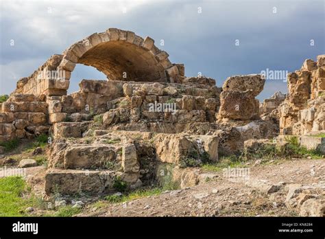 Ruins Of Ancient Greek City Of Salamis Northern Cyprus Stock Photo Alamy