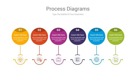 Process Flow Diagram Powerpoint Template Process Flow Diagram