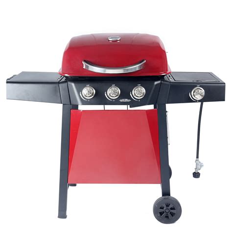 Revoace 3 Burner Gas Grill With Side Burner Red Sedona Gbc1729wrs