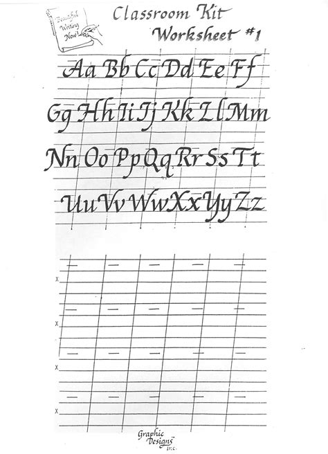 Printable Calligraphy Practice Sheets Portal Tutorials