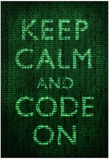 Keep Calm And Code On Posters At