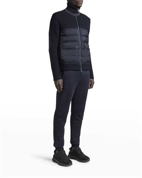 Moncler Mens Solid Sweatpants W Contrast Drawstring Neiman Marcus
