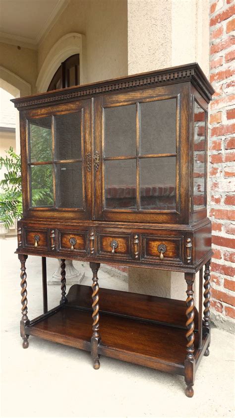 Curio cabinets for sale at homegallerystores.com come with free* delivery and 400+ items include glass curios and display cabinets. Antique English Carved Oak Display Curio CABINET Sideboard ...