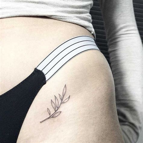 Olive Branch On A Hip By Sara Kori Belly Tattoos Hip Thigh Tattoos