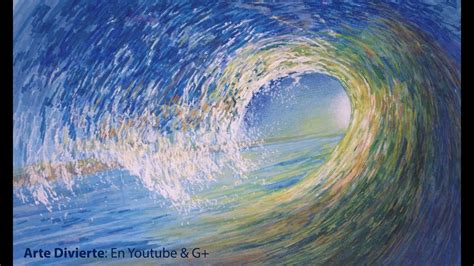 Cómo Dibujar Una Ola De Mar En Movimiento Arte Divierte Youtube