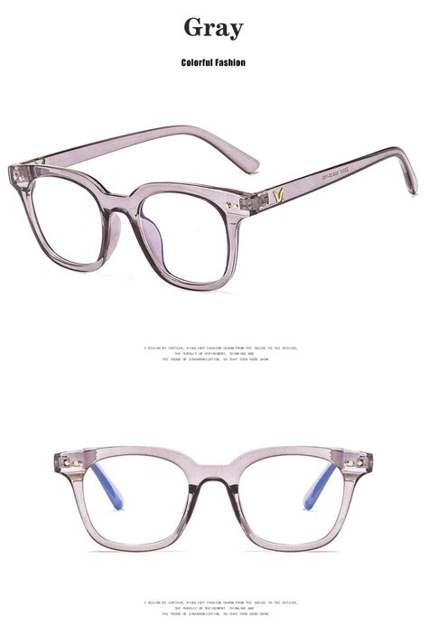 Kottdo Vintage Square Anti Blue Light Glasses Frame Women Classic Opti Hesheonline