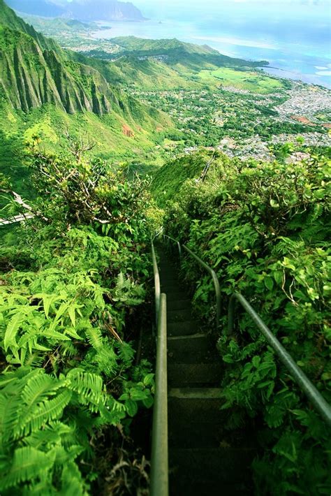 Haiku Stairs Stairway To Heaven Oahu Hawaii Great Places To Travel