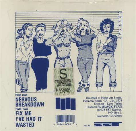 Black Flag Nervous Breakdown Us 7 Vinyl Single 7 Inch Record 45