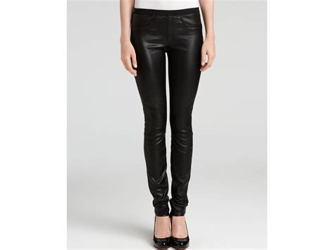 Helmut Lang Skinny Stretch Leather Pants In Black Lyst